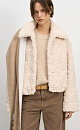 Short fur coat lined with synthetic padding - BRUSNIKA. Women clothes