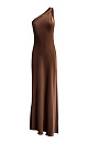 Satin dress with twist - BRUSNIKA. Women clothes