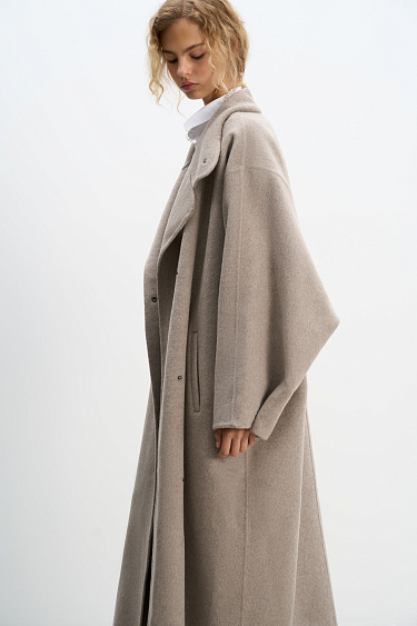 Coat with wide sleeves - BRUSNIKA Women Clothes