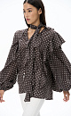 Blouse with flounces - BRUSNIKA. Women clothes