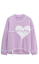 knitted jumper with a heart - BRUSNIKA. Women clothes