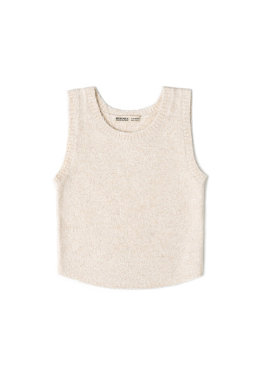 Wool blend knitted top - BRUSNIKA Women Clothes