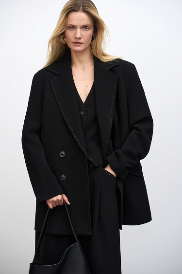 Double-breasted blazer - BRUSNIKA Women Clothes