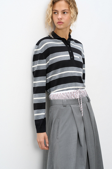 Striped longsleeve - BRUSNIKA Women Clothes
