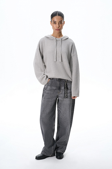 Fox Down Hoodie - BRUSNIKA Women Clothes