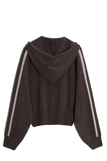 short hoodie bomber jacket - BRUSNIKA Women Clothes