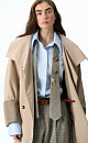 Trench coat with turned-up sleeves - BRUSNIKA. Women clothes