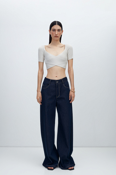 Wide leg jeans - BRUSNIKA Women Clothes