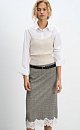 Glencheck midi skirt - BRUSNIKA. Women clothes