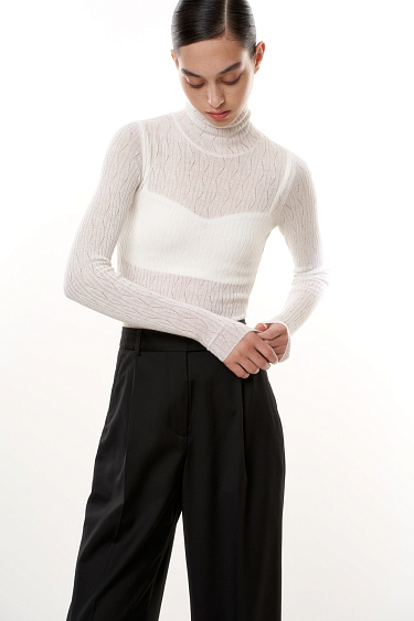 Openwork turtleneck - BRUSNIKA Women Clothes