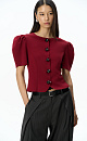 A fitted jacket with voluminous sleeves - BRUSNIKA. Women clothes