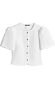 jacket with puffed sleeves - BRUSNIKA. Women clothes