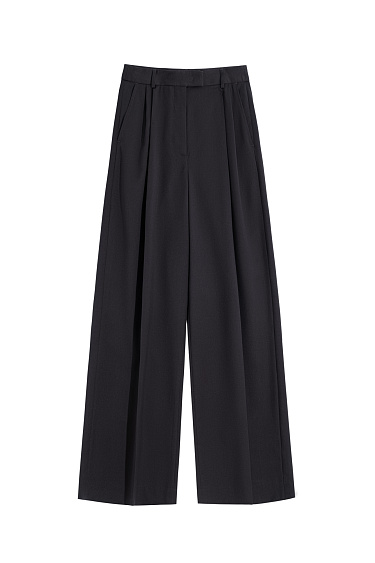 Palazzo trousers with creases - BRUSNIKA Women Clothes