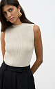 Fitted ribbed top - BRUSNIKA. Women clothes