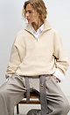 Jumper with a stand collar and a zippe - BRUSNIKA. Women clothes