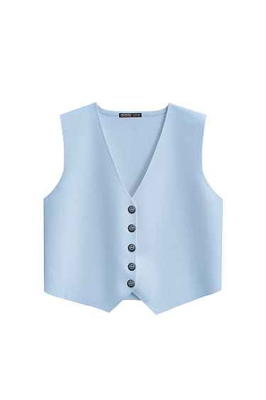 Knitted viscose vest - BRUSNIKA Women Clothes