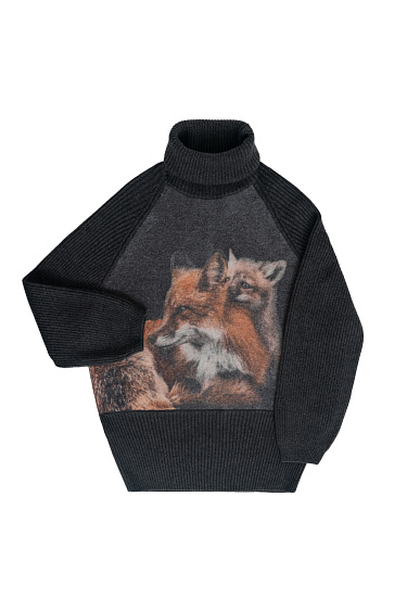 Printed wool jumper - BRUSNIKA Women Clothes