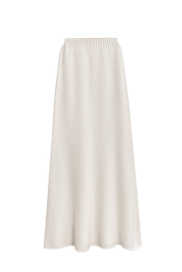 Maxi skirt made of fox fur - BRUSNIKA Women Clothes