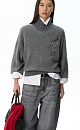 Fox-fur jumper with a high collar - BRUSNIKA. Women clothes
