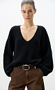 V-neck cotton knit jumper - BRUSNIKA. Women clothes