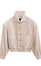 Woolen bomber jacket with a stand collar - BRUSNIKA. Women clothes