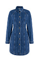 100% cotton denim mini dress - BRUSNIKA. Women clothes