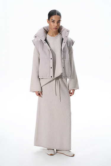 Stand-up collar vest - BRUSNIKA Women Clothes