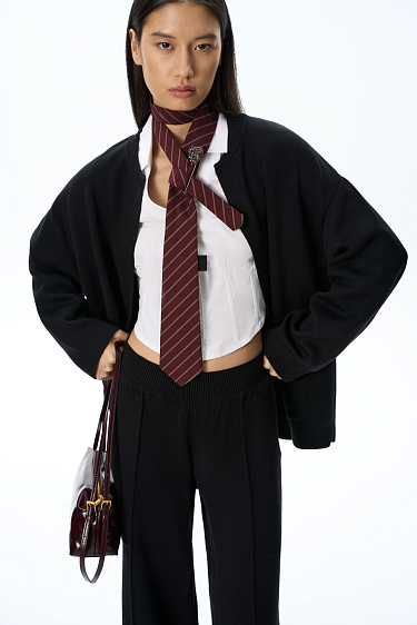 Straight-cut knitted trousers - BRUSNIKA Women Clothes