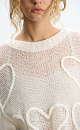 Jumper with a voluminous decor - BRUSNIKA. Women clothes