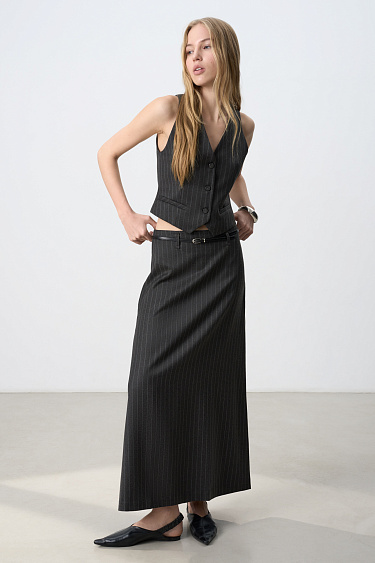 Wool maxi skirt - BRUSNIKA Women Clothes