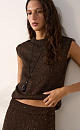 Knitted top with sequins - BRUSNIKA. Women clothes