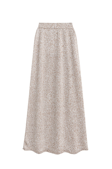 Cotton knit skirt with sequins - BRUSNIKA Women Clothes