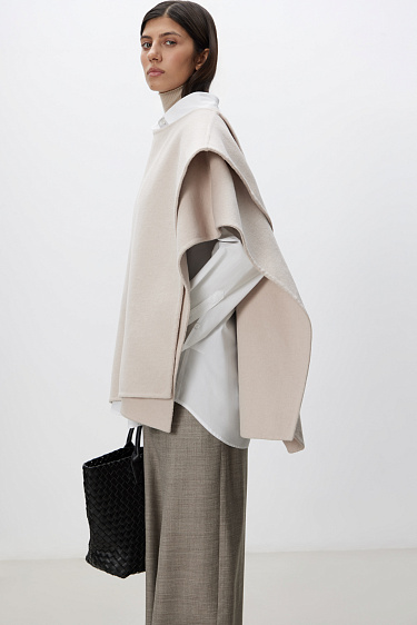 Wool blend poncho - BRUSNIKA Women Clothes