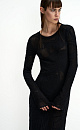 Knitted dress with jacquard pattern - BRUSNIKA. Women clothes