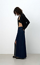 Denim skirt with slit - BRUSNIKA. Women clothes