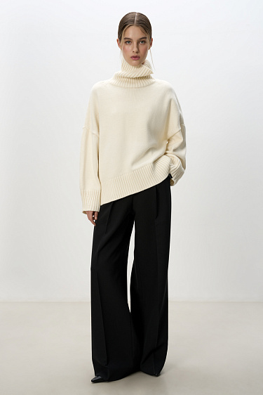 Voluminous alpaca wool jumper - BRUSNIKA Women Clothes
