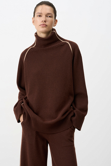 Knit jumper with stripes - BRUSNIKA Women Clothes