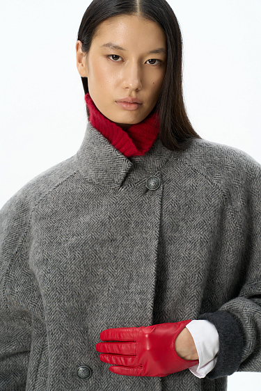wool jacket with a raglan sleeve - BRUSNIKA Women Clothes