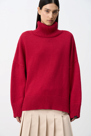 Voluminous alpaca wool jumper - BRUSNIKA Women Clothes