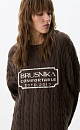Jumper with braids and jacquard - BRUSNIKA. Women clothes