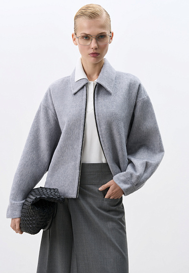 Wool zip-up jacket - BRUSNIKA Women Clothes