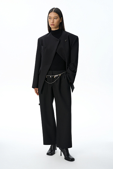 Trousers with symmetrical pleats - BRUSNIKA Women Clothes