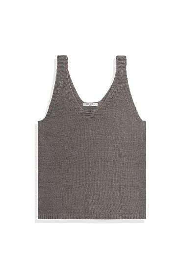 100% linen knit top - BRUSNIKA Women Clothes