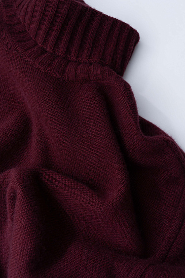 Jumper made of cashmere and wool with a high neck - BRUSNIKA Women Clothes