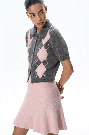 Mini skirt made of fox fur - BRUSNIKA Women Clothes