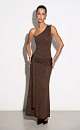 One-shoulder maxi dress - BRUSNIKA. Women clothes