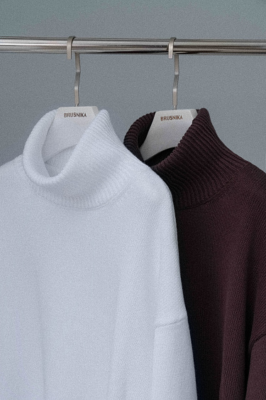 High collar jumper - BRUSNIKA Women Clothes