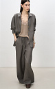 Linen trousers with drawstring - BRUSNIKA. Women clothes
