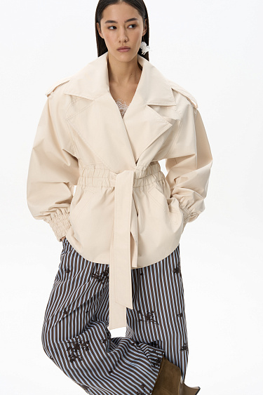 Short trench coat - BRUSNIKA Women Clothes