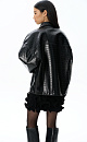 Jacket made of textured eco‑leather - BRUSNIKA. Women clothes